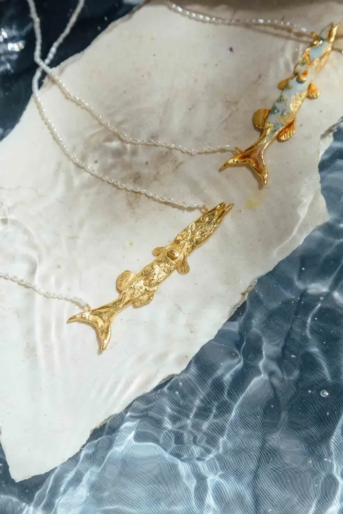 Jewelry - Barracuda fish Beaded Necklace - CÂPÂ JEWELRY