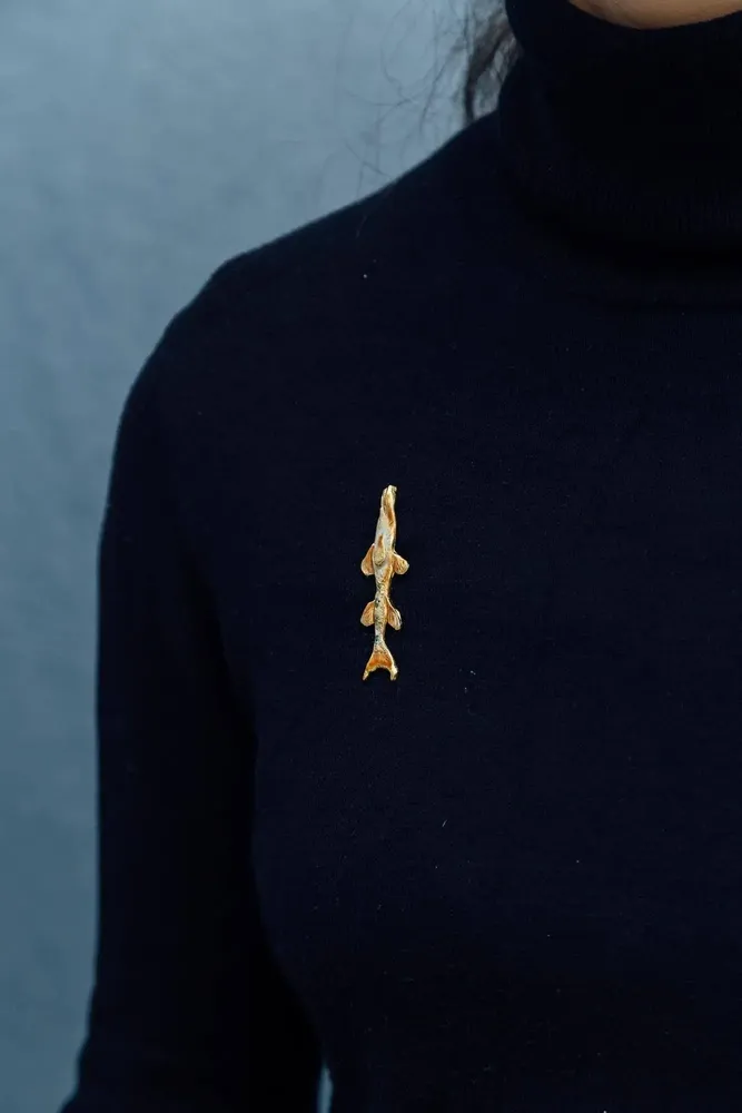 Brooches - Barracuda Fish Brooch - CÂPÂ JEWELRY