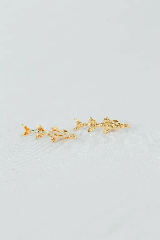 Brooches - Barracuda Fish Brooch - CÂPÂ JEWELRY