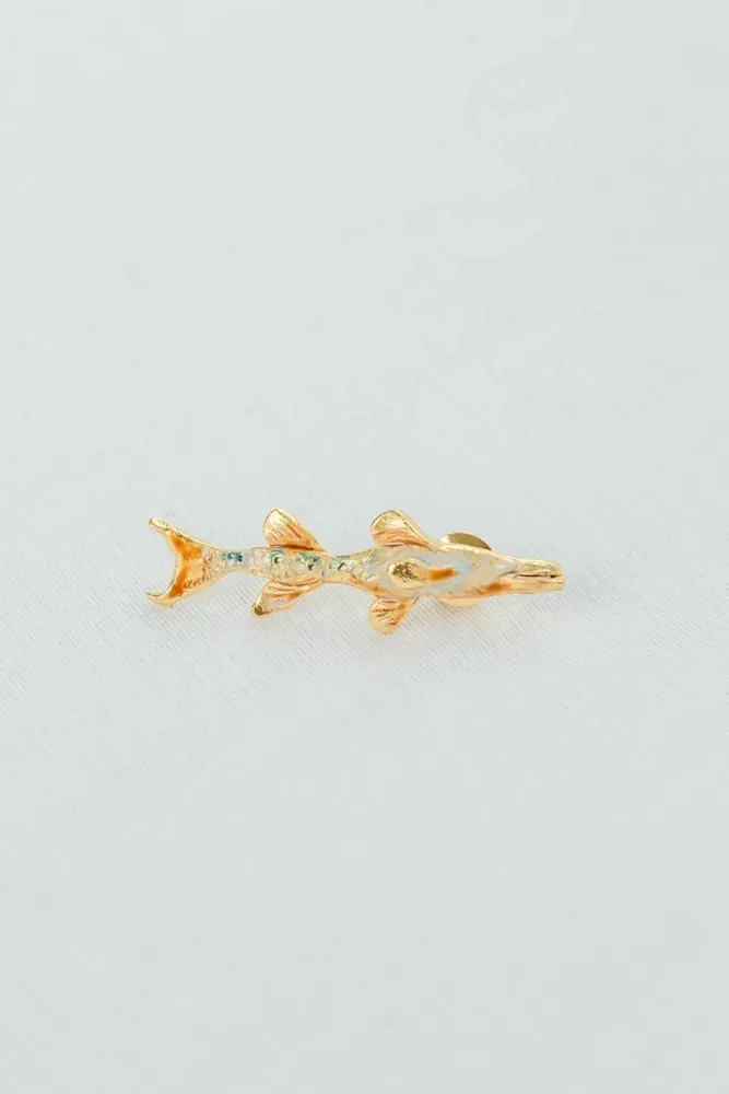 Brooches - Barracuda Fish Brooch - CÂPÂ JEWELRY