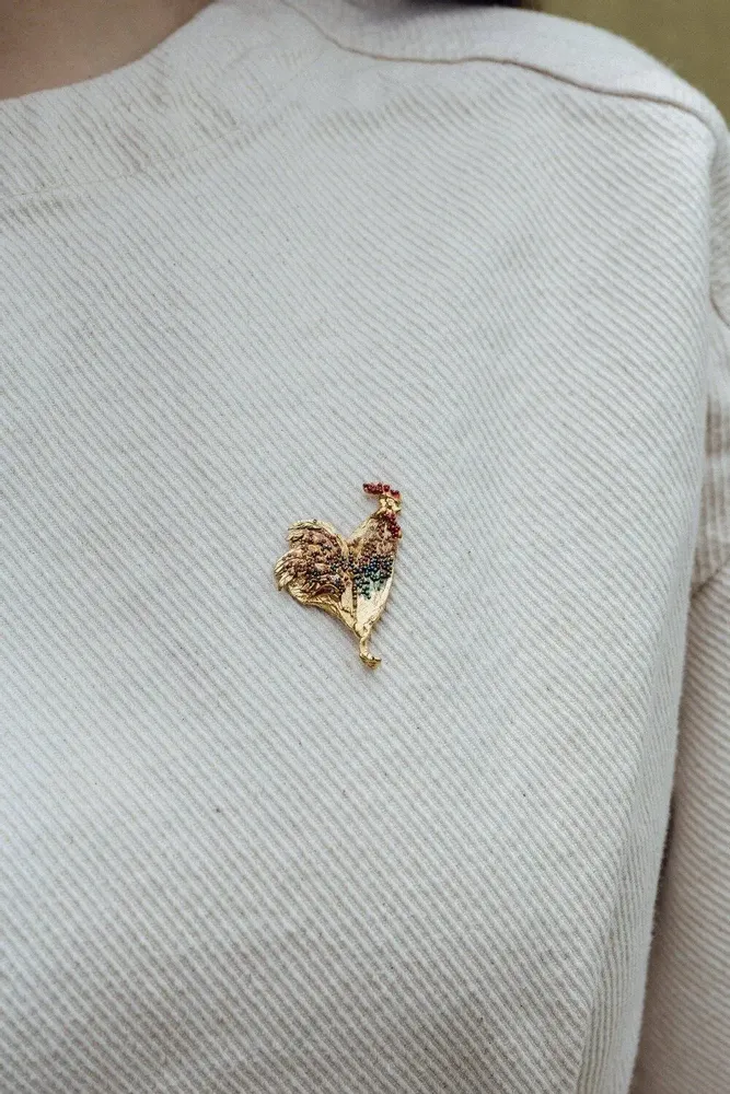 Jewelry - Rooster Brooch - CÂPÂ JEWELRY