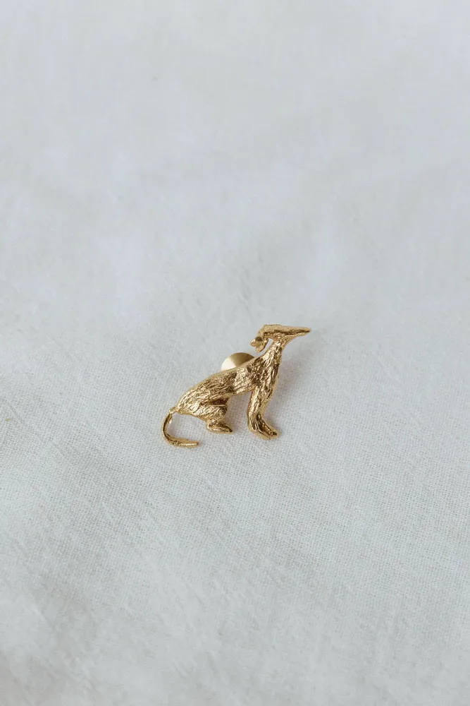 Brooches - Greyhound Brooch - CÂPÂ JEWELRY