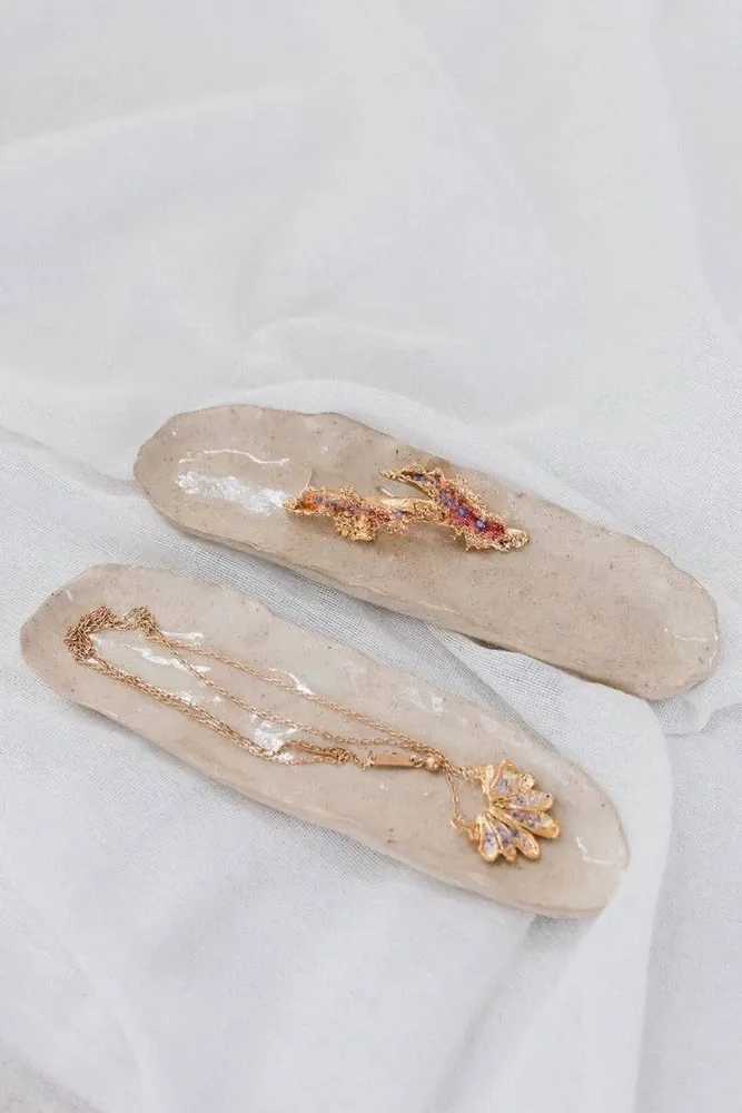 Objets de décoration - Coupelle à Bijoux Allongée en Céramique - CÂPÂ JEWELRY