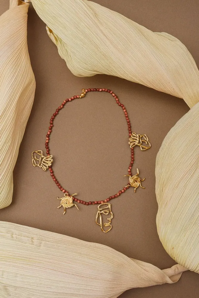 Jewelry - Ancestral Faces Charm Necklace - CÂPÂ JEWELRY