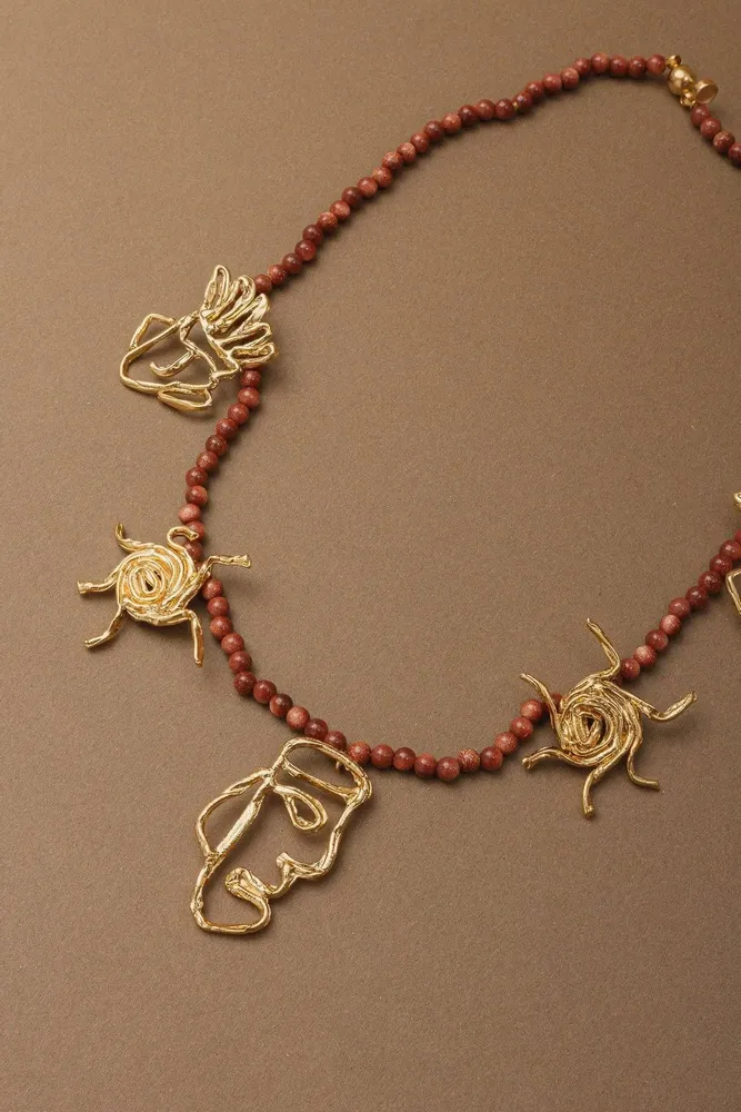 Jewelry - Ancestral Faces Charm Necklace - CÂPÂ JEWELRY