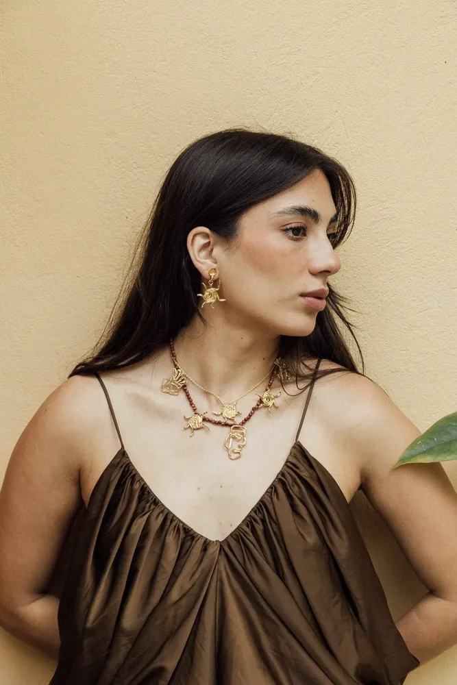 Jewelry - Ancestral Faces Charm Necklace - CÂPÂ JEWELRY