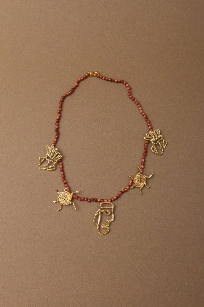 Jewelry - Ancestral Faces Charm Necklace - CÂPÂ JEWELRY