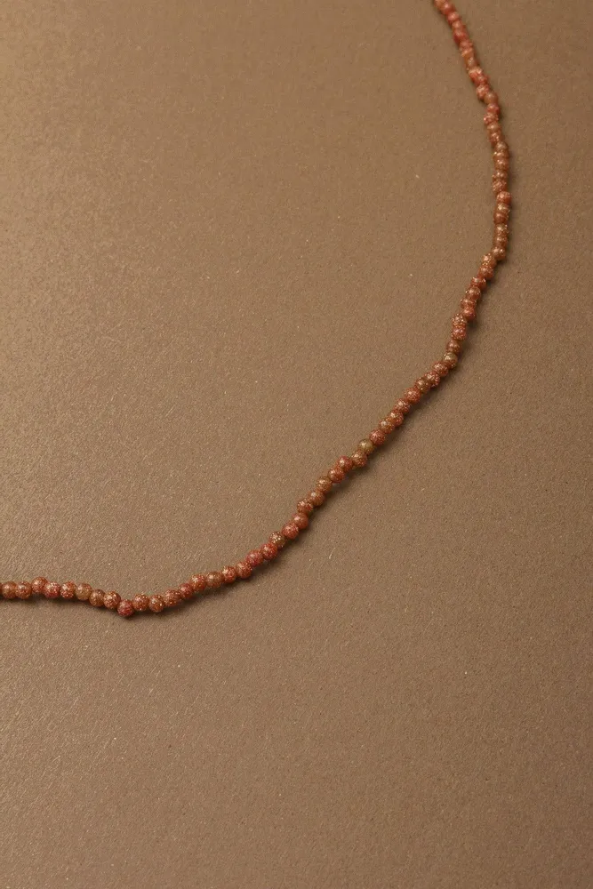 Jewelry - Gold Sand Beaded Necklace - CÂPÂ JEWELRY