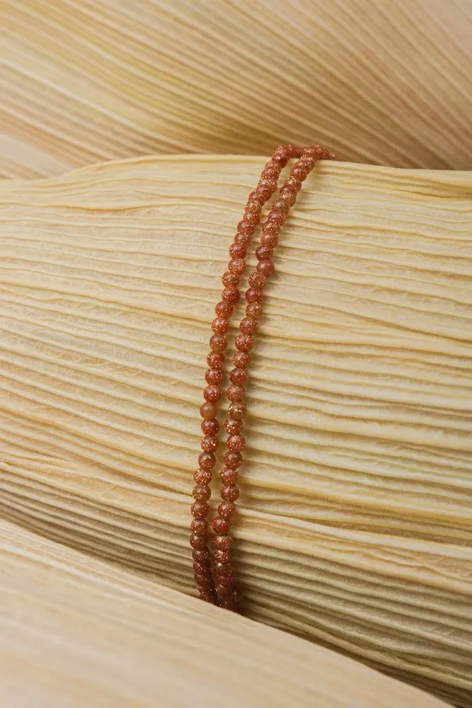 Jewelry - Gold Sand Beaded Necklace - CÂPÂ JEWELRY