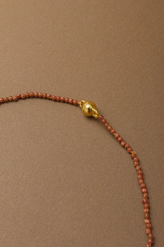 Jewelry - Gold Sand Beaded Necklace - CÂPÂ JEWELRY