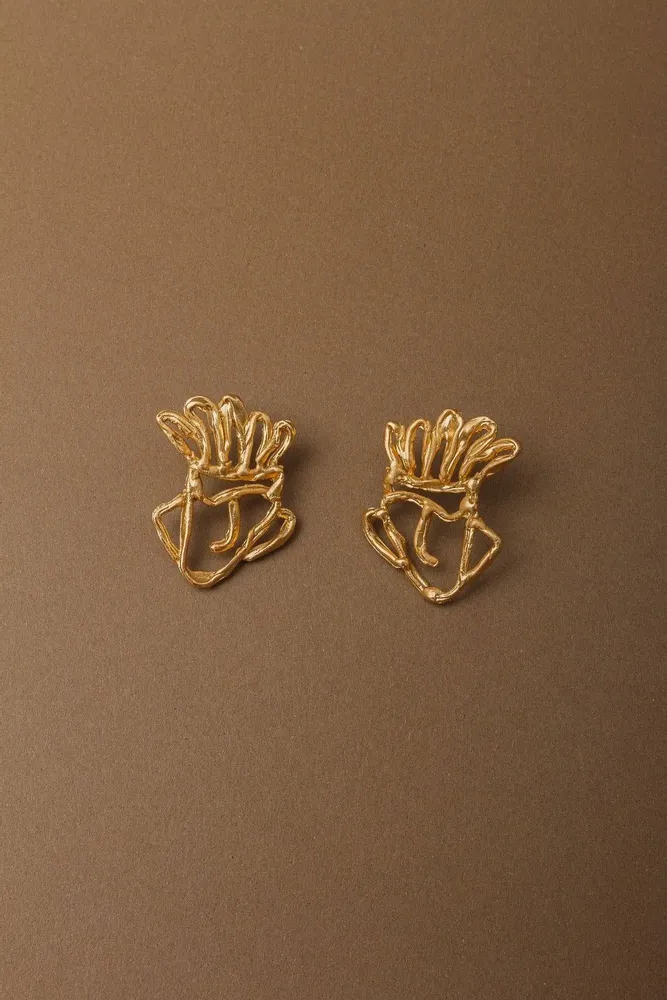 Jewelry - Rostro Line Face Earrings - CÂPÂ JEWELRY