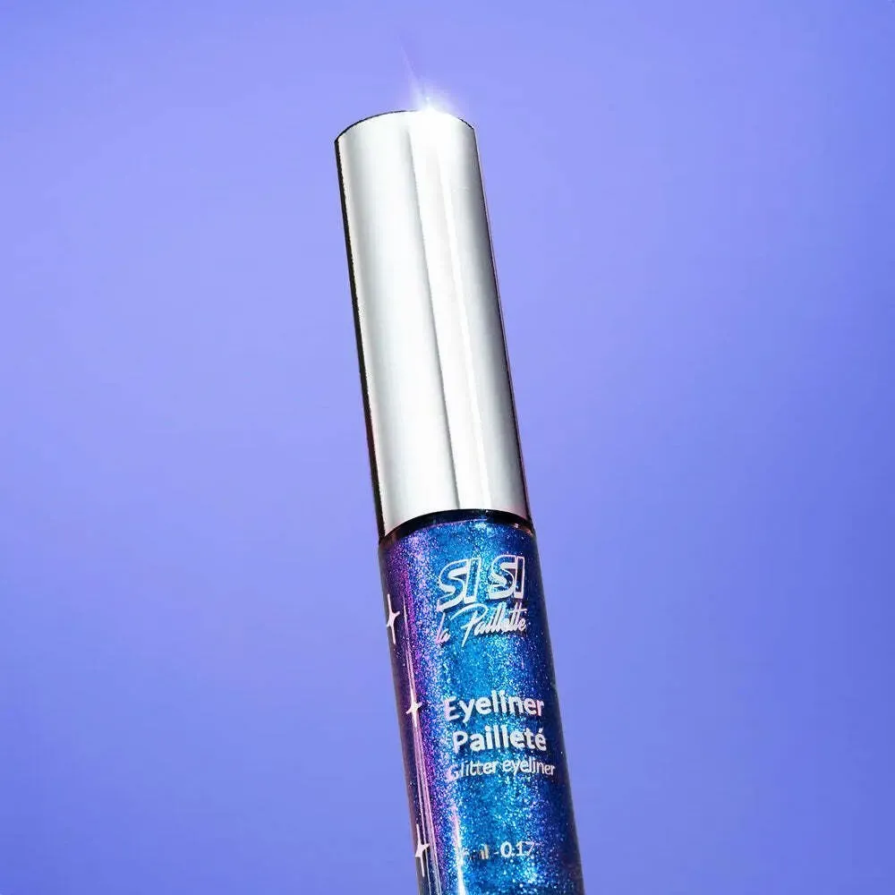 Cosmétiques - Eyeliner Pailleté Bleu Électrique - SISI LA PAILLETTE