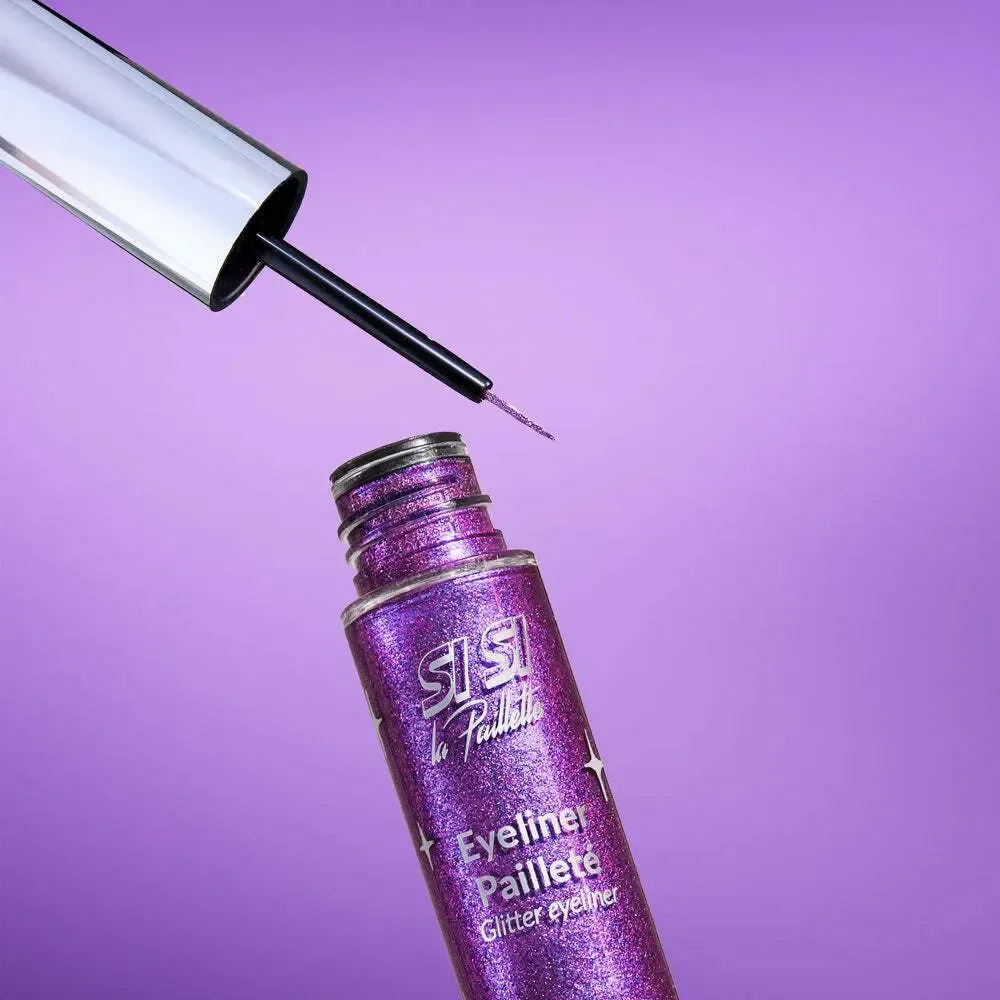 Cosmétiques - Eyeliner Pailleté Violet - SISI LA PAILLETTE