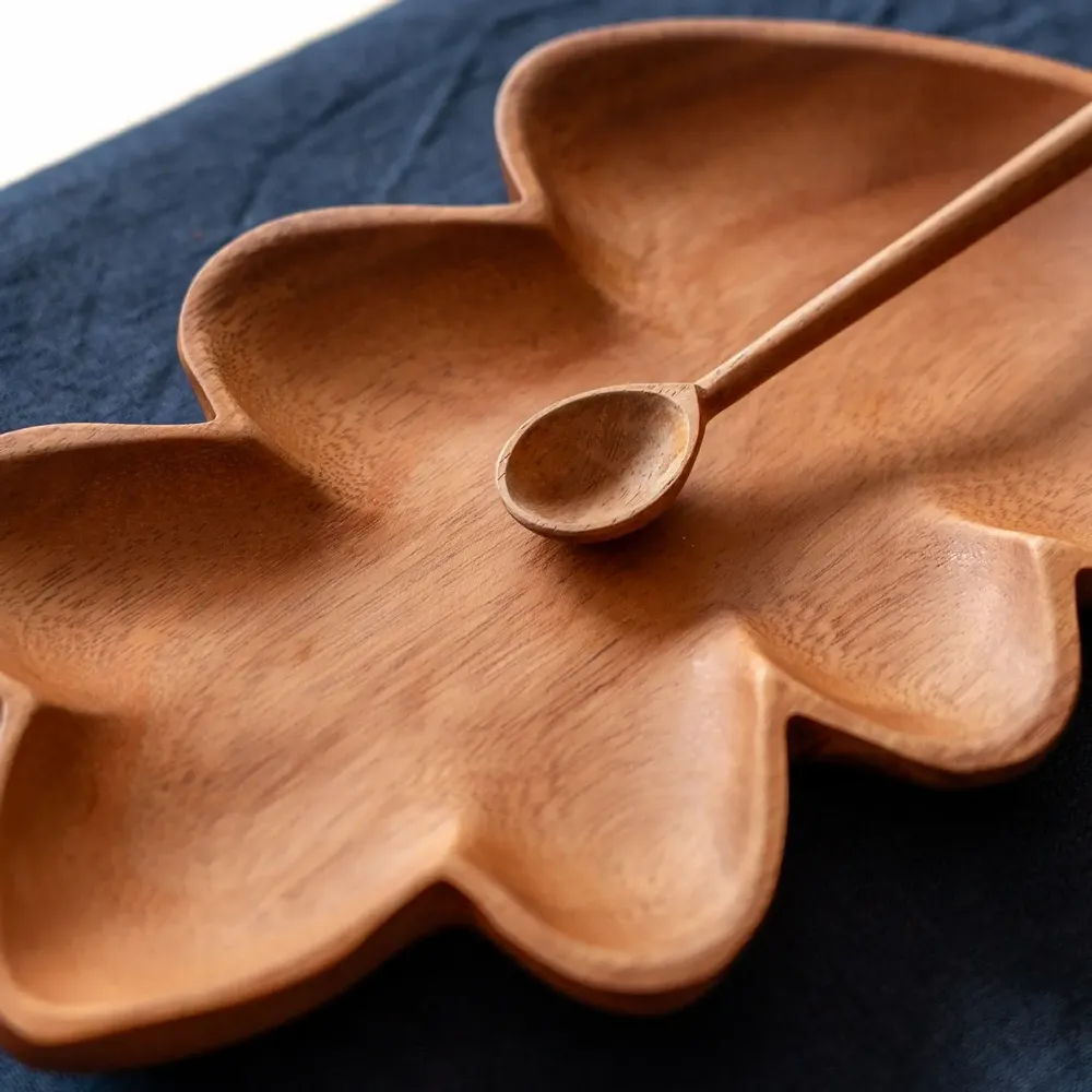 Plats et saladiers - Assiettes en chêne, bois d'acacia - KINTA