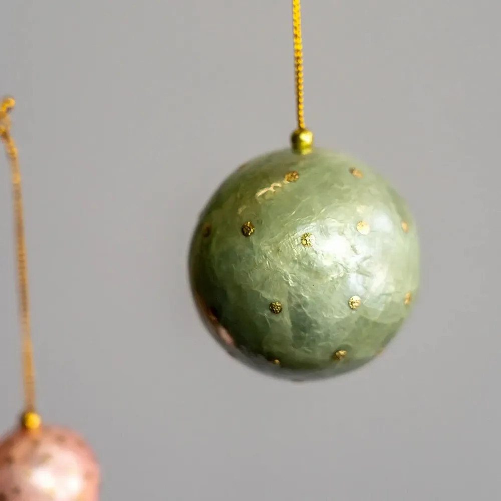 Autres décorations de Noël - Boules de Noël à pois - KINTA
