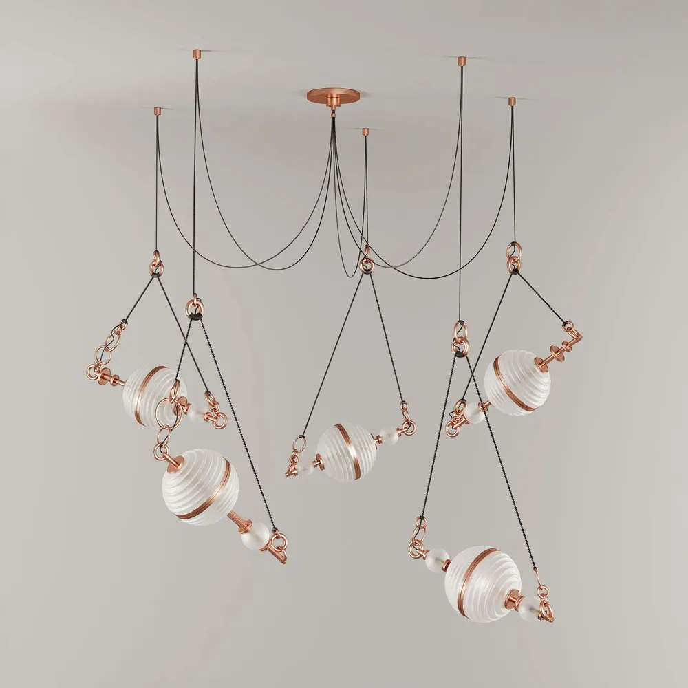 Suspensions - Saturn Suspension Lamp Handmade by Creativemary - CREATIVEMARY