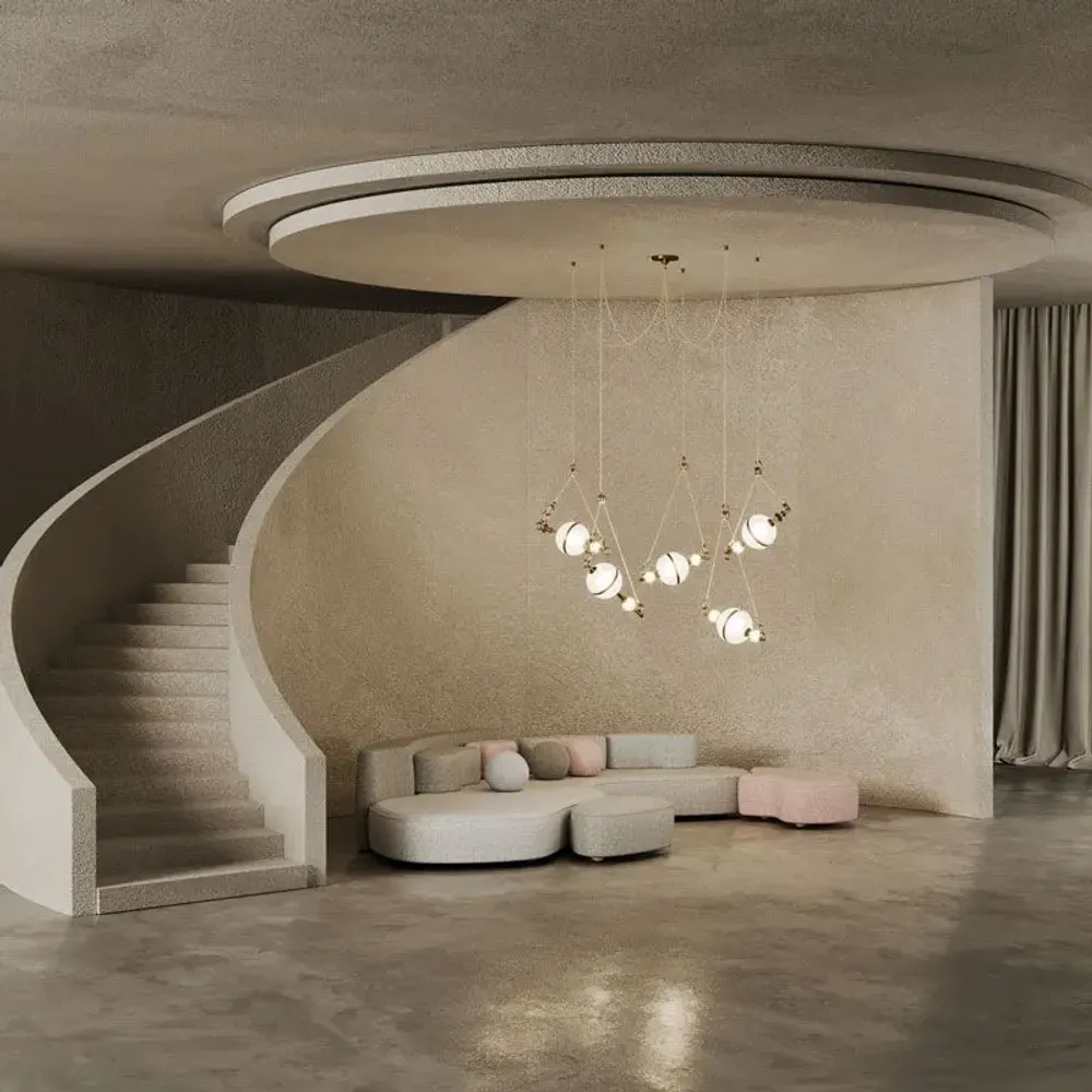 Suspensions - Saturn Suspension Lamp Handmade by Creativemary - CREATIVEMARY