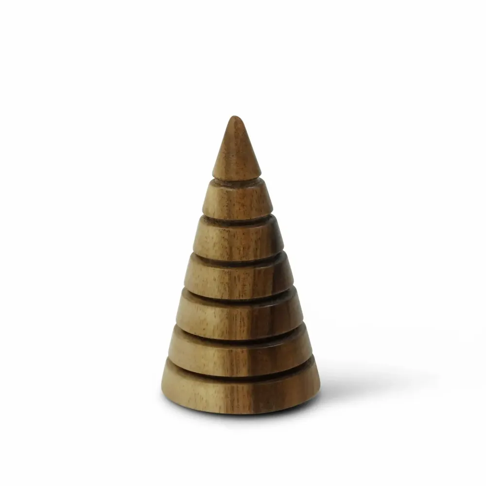 Autres décorations de Noël - Sapins de Noël en bois d'acacia fraisé - KINTA