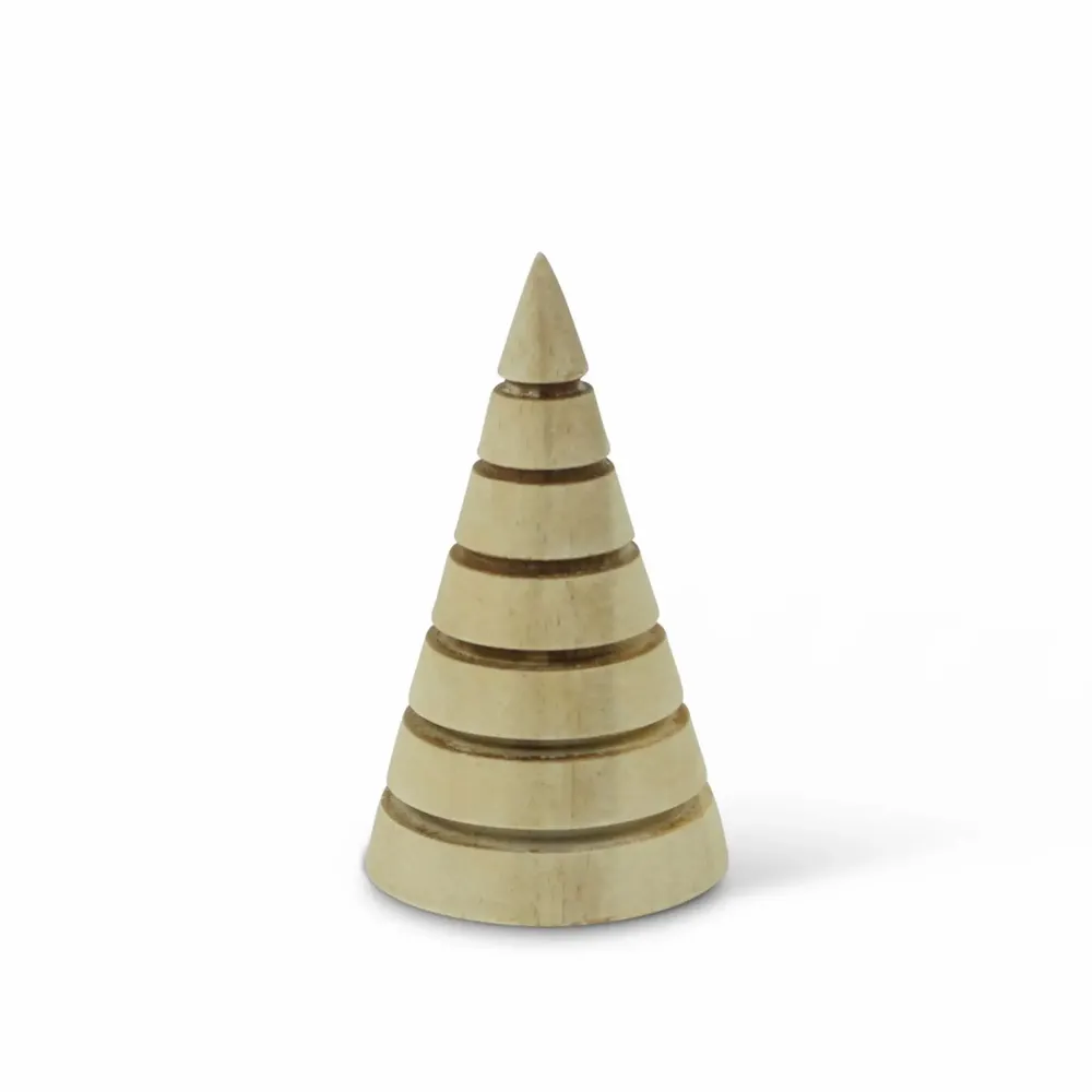 Autres décorations de Noël - Sapins de Noël en bois d'acacia fraisé - KINTA