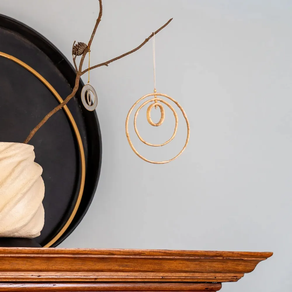 Other Christmas decorations - Trim circles corn husk - KINTA
