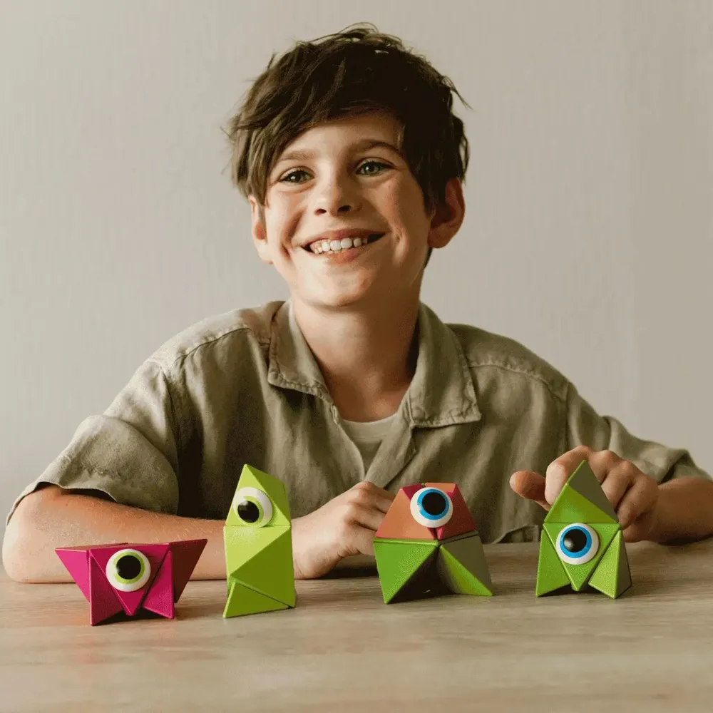 Toys - TRIDO Magnetic Blocks "Jungle" – 12 Pieces - TRIDO