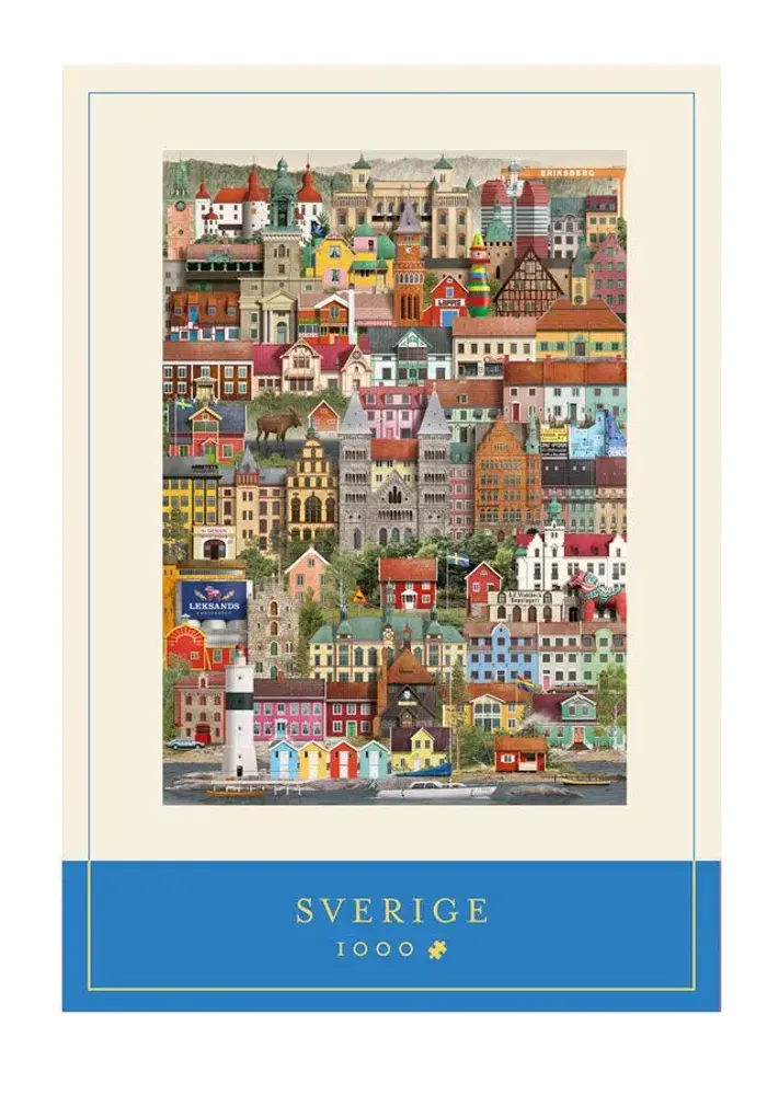 Design objects - MS0623 - Sverige Puzzle 1000 pieces - MARTIN SCHWARTZ