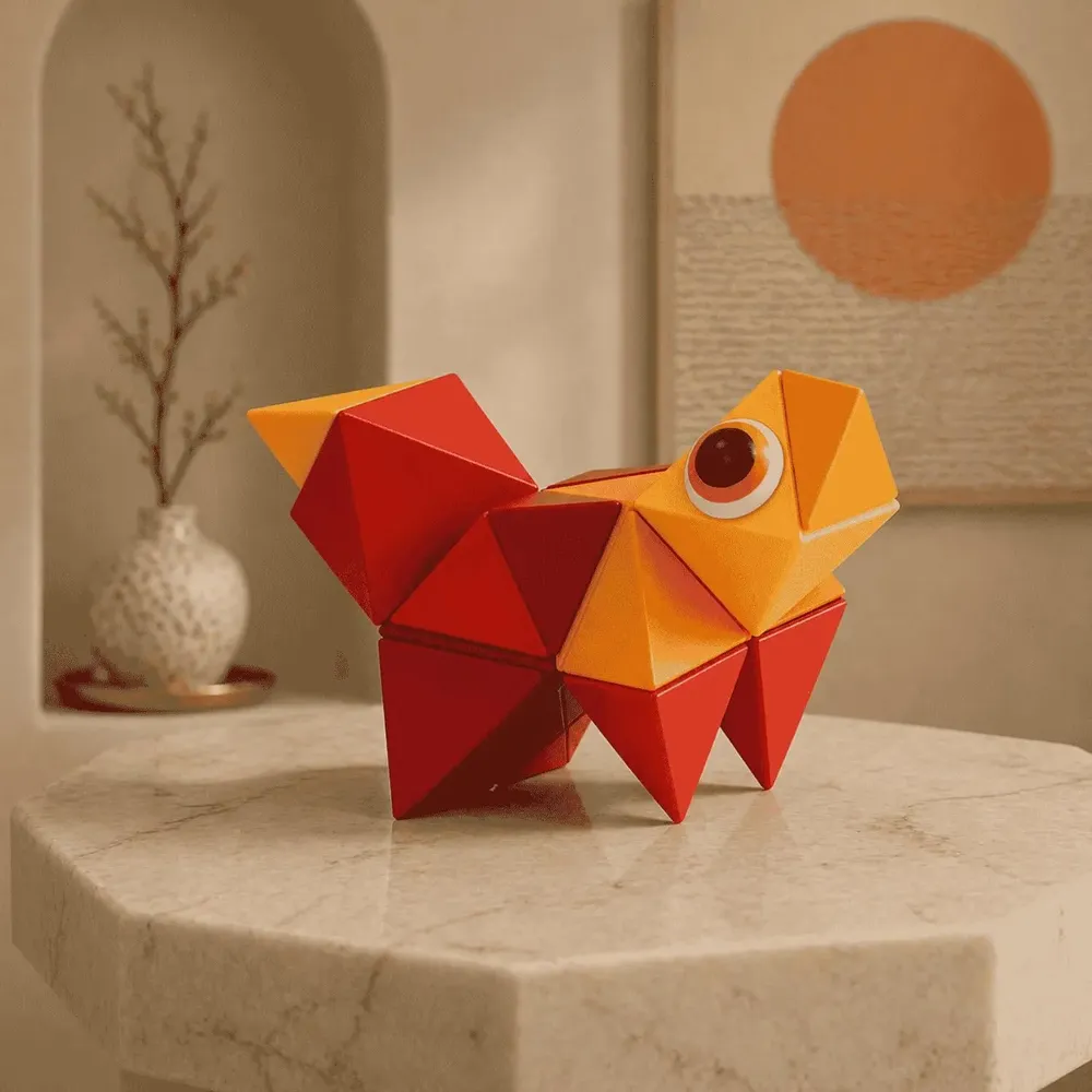 Toys - TRIDO Magnetic Blocks "Sunrise" – 24 Pieces - TRIDO