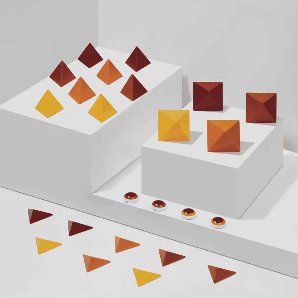 Toys - TRIDO Magnetic Blocks "Sunrise" – 24 Pieces - TRIDO