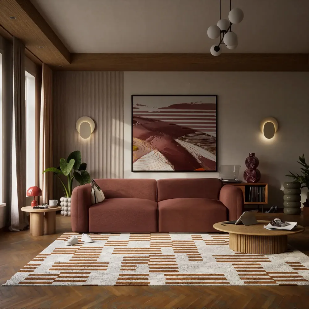 Sofas - 3-Seater Sofa Bed NORREBRO - Burgundy - CITY SOFA