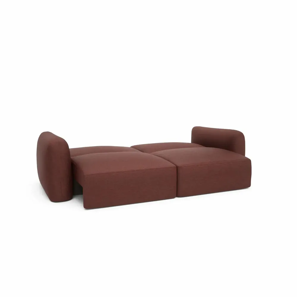 Sofas - 3-Seater Sofa Bed NORREBRO - Burgundy - CITY SOFA