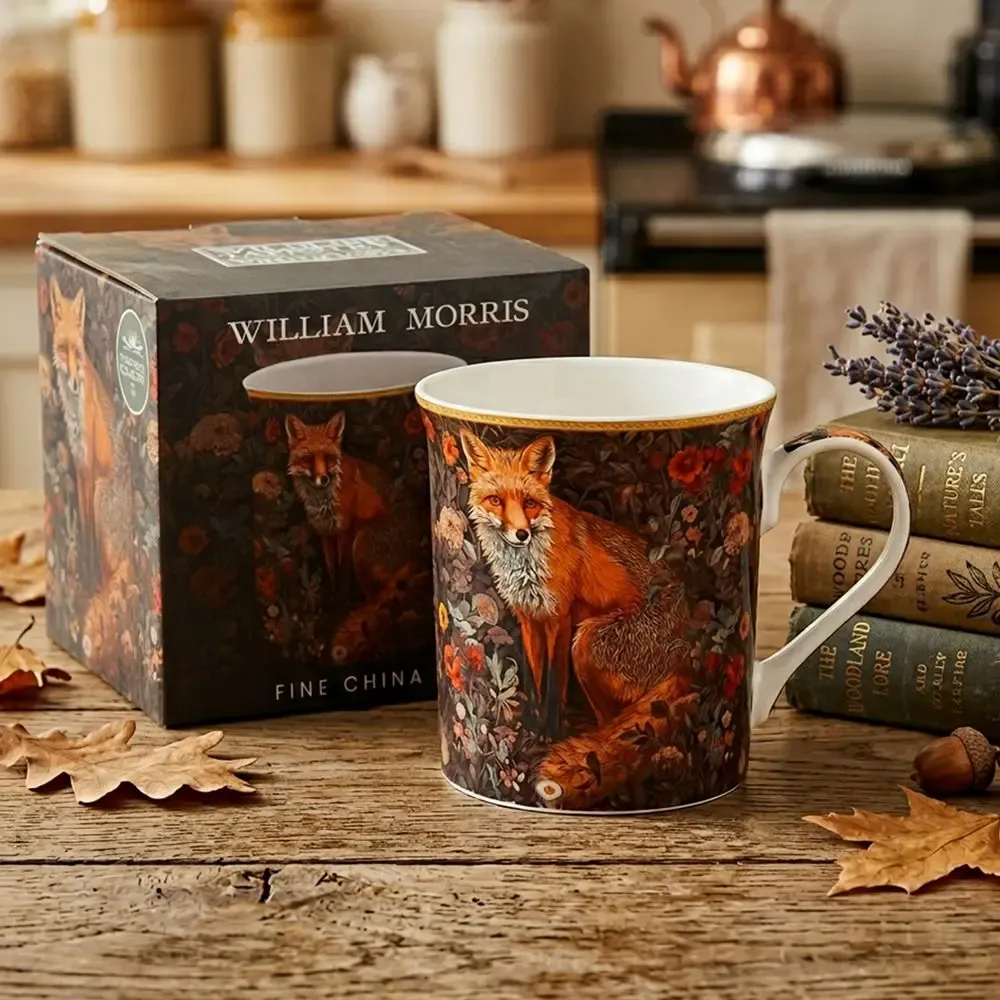 Mugs - Wild Life Renard Porcelain Mug — William Morris - MAISON ROYAL GARDEN