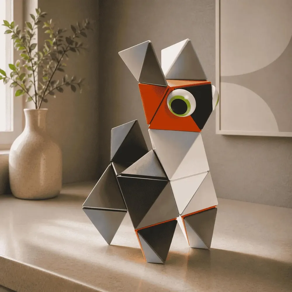 Toys - TRIDO Blocs Magnétiques "Greyscale" – 36 pièces - TRIDO