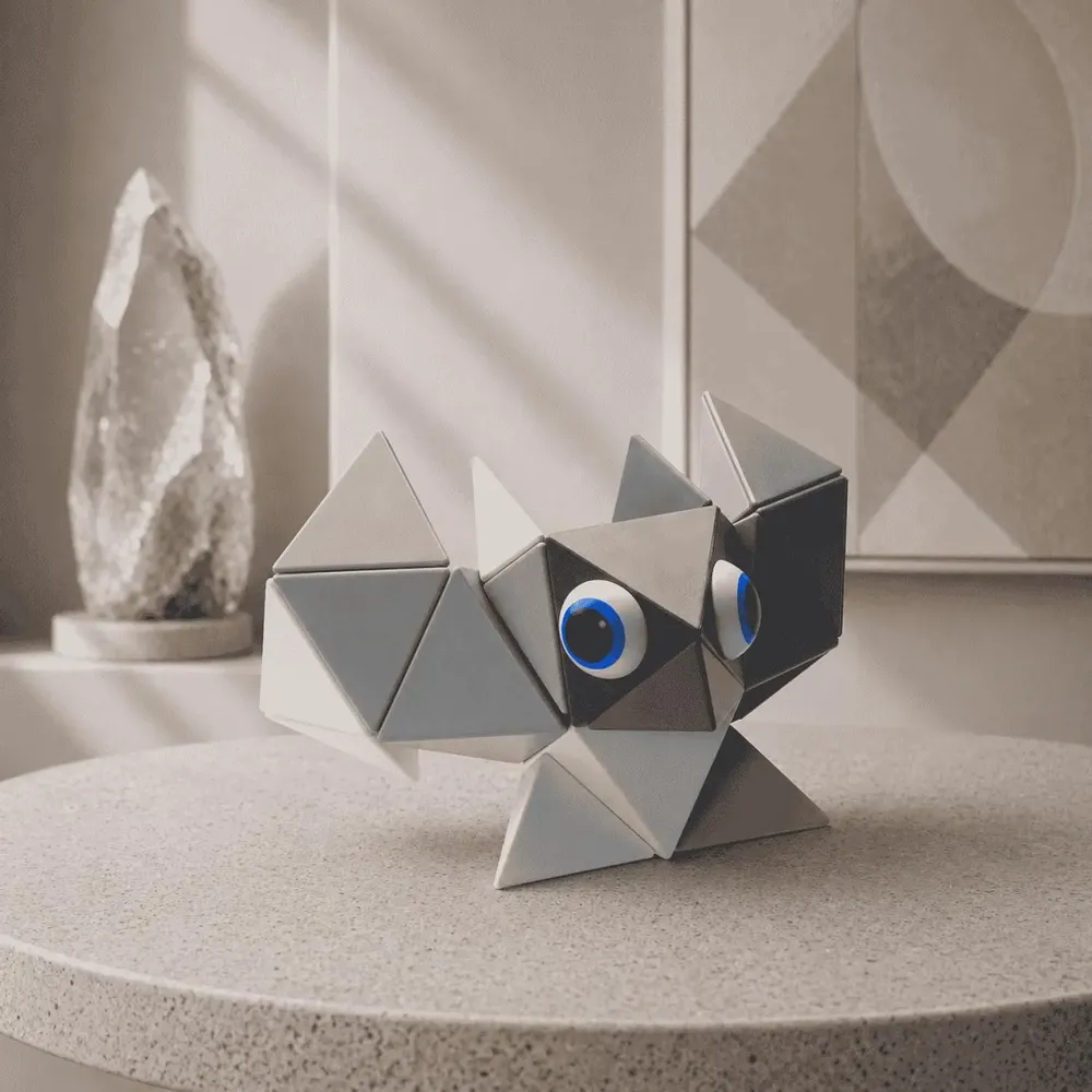 Toys - TRIDO Blocs Magnétiques "Greyscale" – 36 pièces - TRIDO