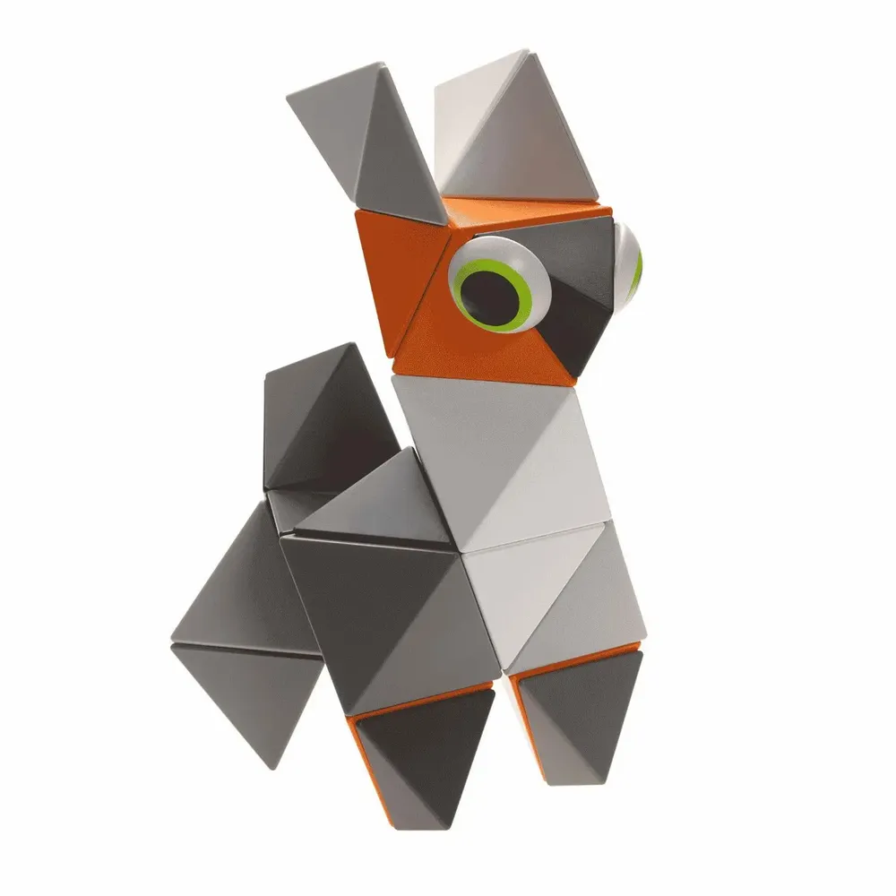 Toys - TRIDO Blocs Magnétiques "Greyscale" – 36 pièces - TRIDO