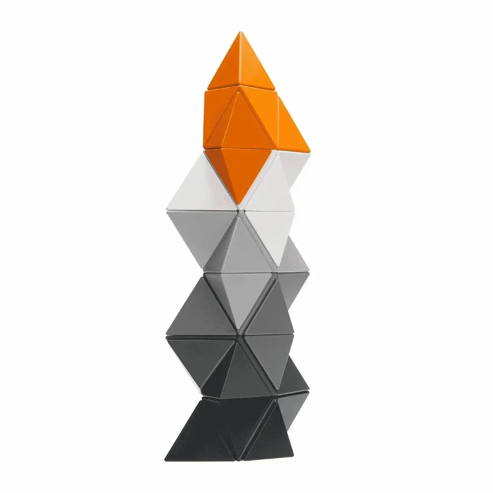 Toys - TRIDO Blocs Magnétiques "Greyscale" – 36 pièces - TRIDO