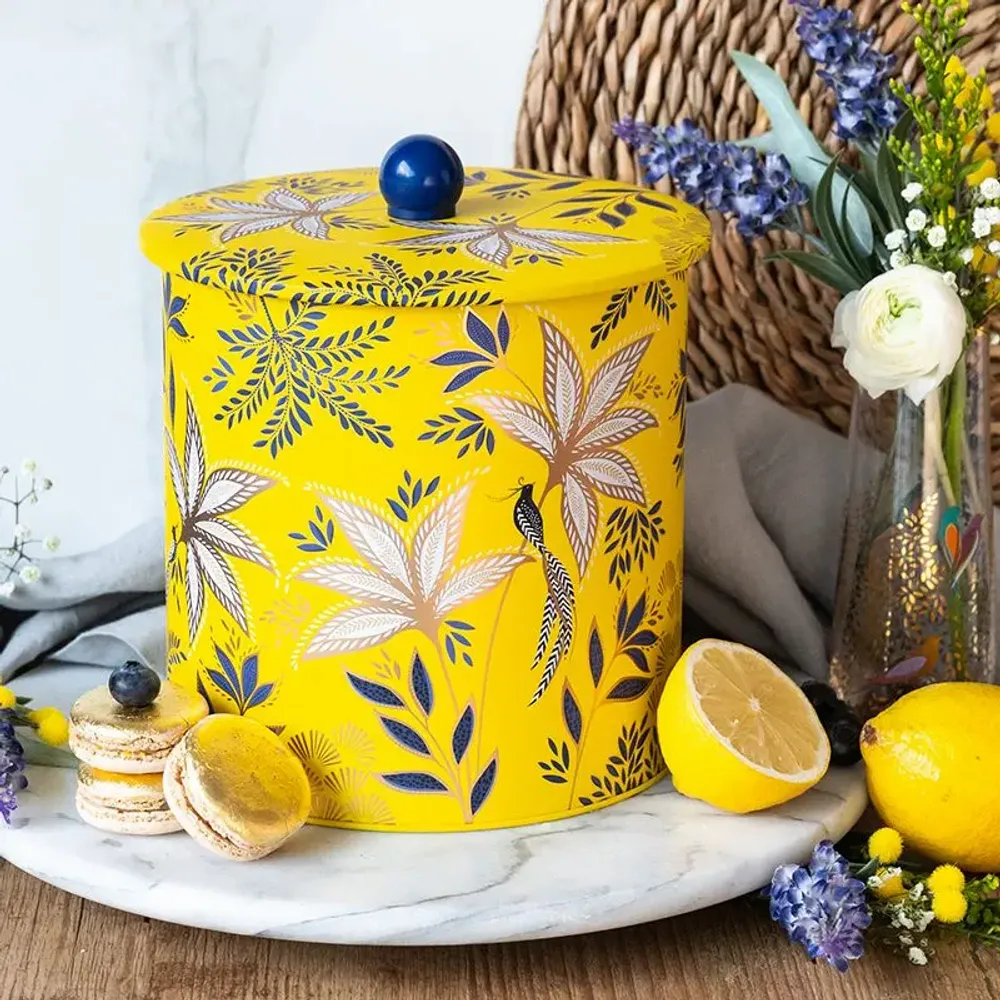 Decorative objects - Birthday Collection — Metal boxes illustrated by Sara Miller - MAISON ROYAL GARDEN
