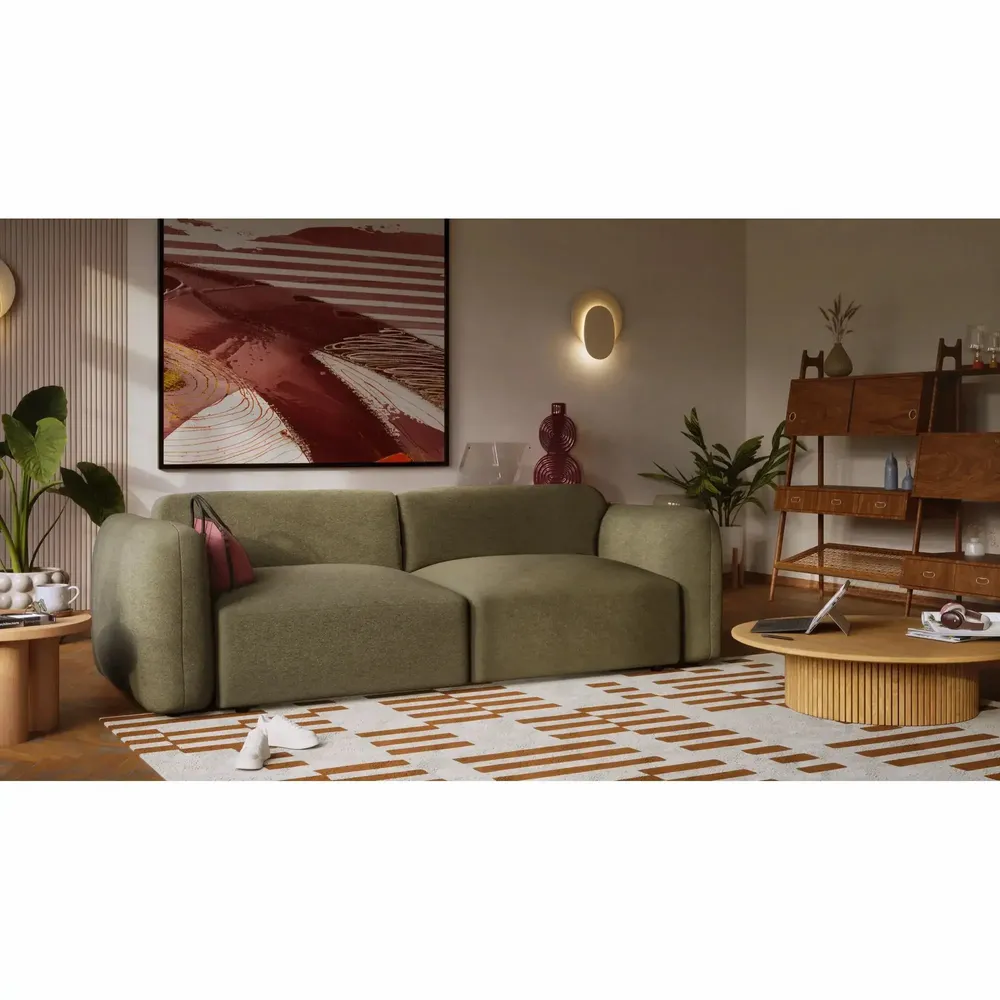 Canapés pour collectivités - Canapé-lit 3 places NORREBRO - Vert - CITY SOFA