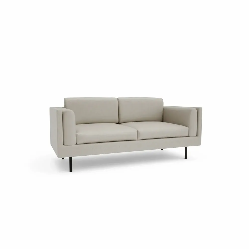 Canapés pour collectivités - Canapé 2 places CHELSEA - Crème - CITY SOFA