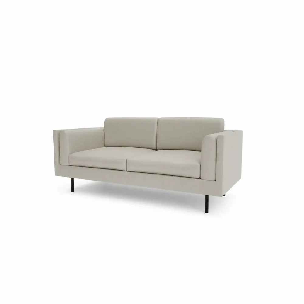 Canapés pour collectivités - Canapé 2 places CHELSEA - Crème - CITY SOFA