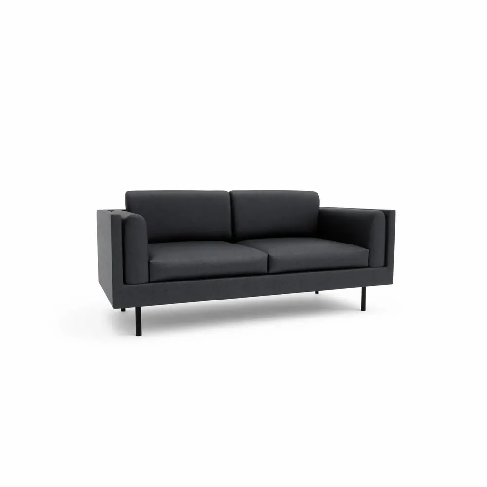Sofas for hospitalities & contracts - 2-Seater Sofa CHELSEA - Grey - CITY SOFA