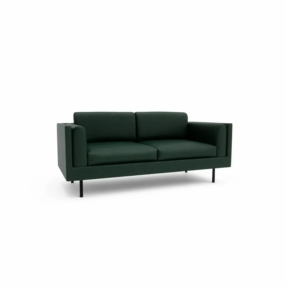 Canapés pour collectivités - Canapé 2 places CHELSEA - Vert - CITY SOFA