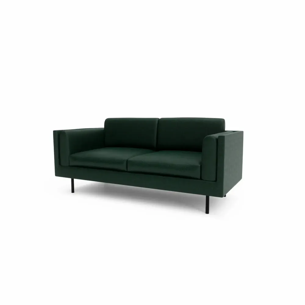 Canapés pour collectivités - Canapé 2 places CHELSEA - Vert - CITY SOFA