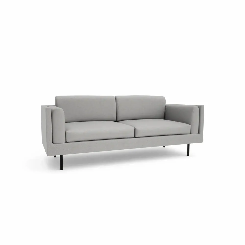 Sofas for hospitalities & contracts - 3-Seater Sofa CHELSEA - Silver - CITY SOFA