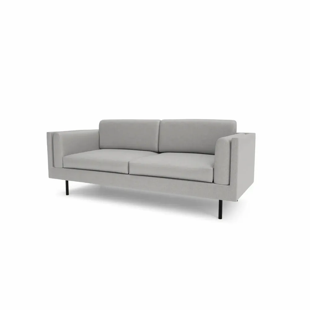 Sofas for hospitalities & contracts - 3-Seater Sofa CHELSEA - Silver - CITY SOFA