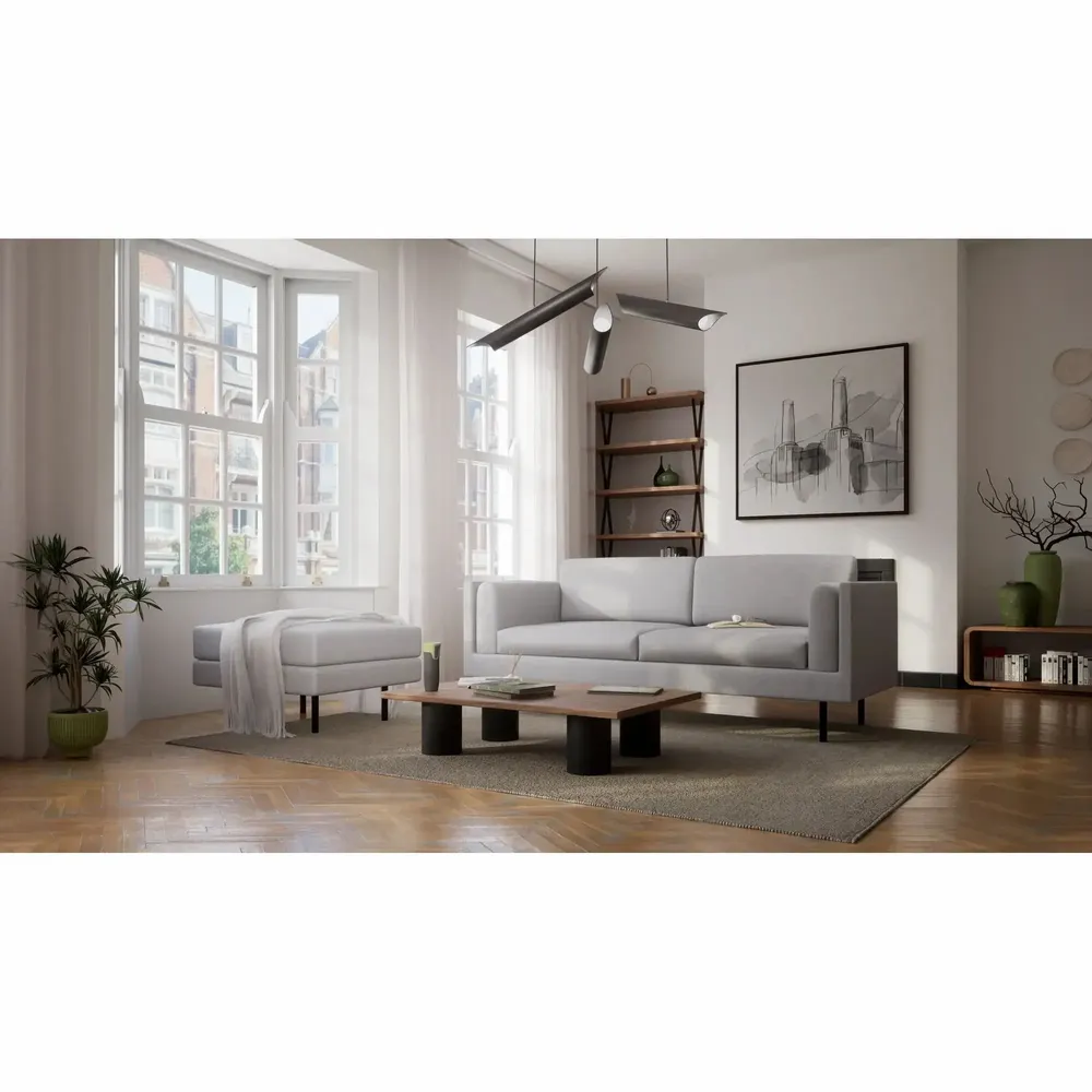 Sofas for hospitalities & contracts - 3-Seater Sofa CHELSEA - Silver - CITY SOFA