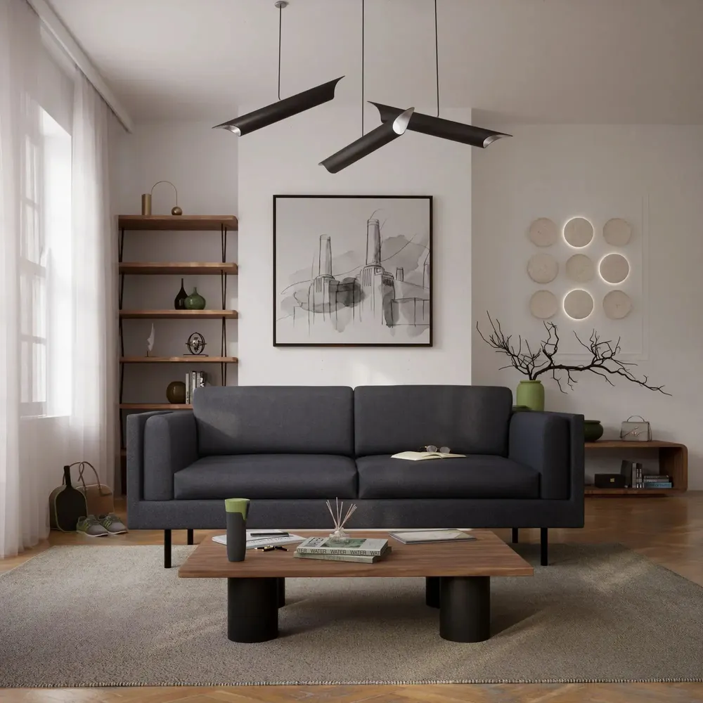 Sofas for hospitalities & contracts - 3-Seater Sofa CHELSEA - Grey - CITY SOFA