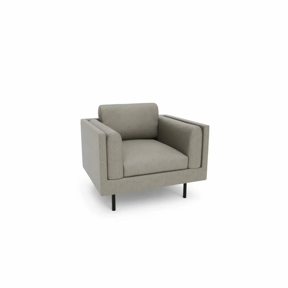 Fauteuils pour collectivités - Fauteuil CHELSEA - Taupe - CITY SOFA