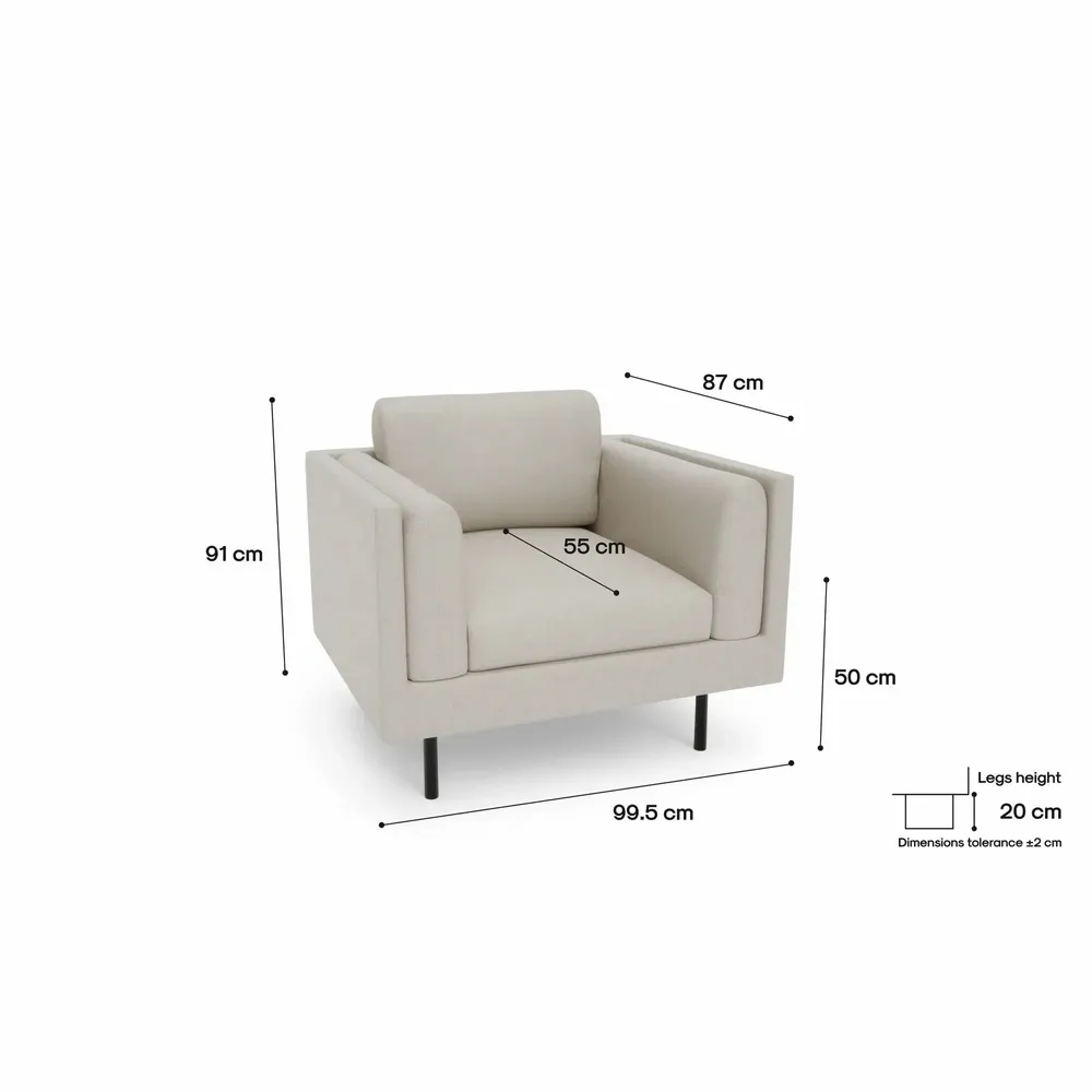 Fauteuils pour collectivités - Fauteuil CHELSEA - Crème - CITY SOFA