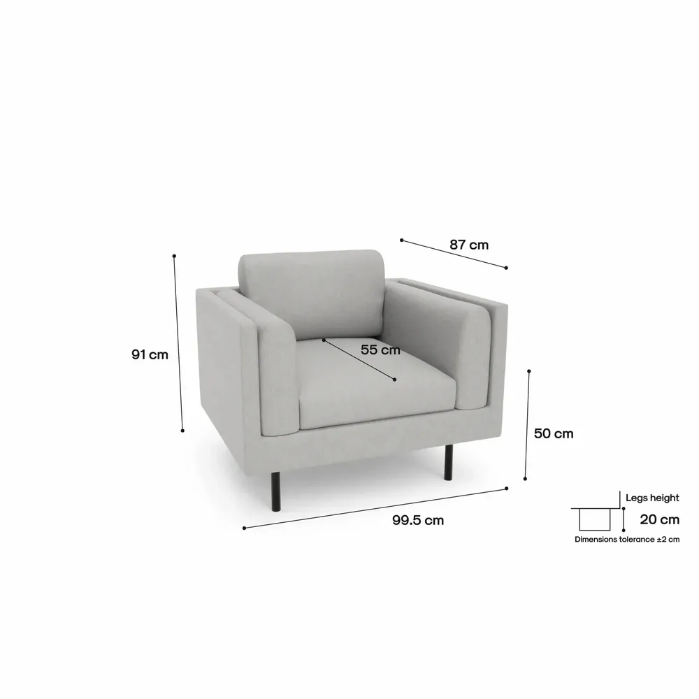Lounge chairs for hospitalities & contracts - Armchair CHELSEA - Silver - CITY SOFA