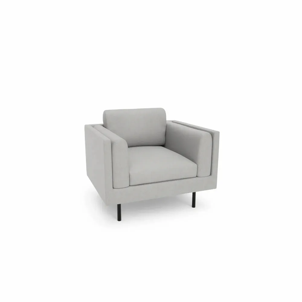 Lounge chairs for hospitalities & contracts - Armchair CHELSEA - Silver - CITY SOFA
